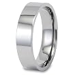 Flat High Polished Titanium Ring (5mm) - Sizes 6 - 13