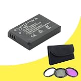 Panasonic Lumix DMC-GX1 16 MP Micro 4/3 Compact System Camera DMW-BLD10 Lithium Ion Replacement Battery + 3 Piece Filter Kit DavisMAX Accessory GX1 Bundle