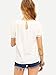 ROMWE Women's Loose Short Sleeve Round Neck Solid Summer T-shirt Tops Blouse