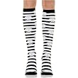 Striped Acrylic Knee Highs w/Skulls, in 3 Colors