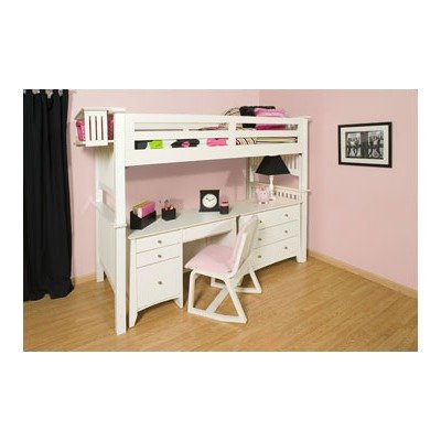 Mission White Series Extra Loft Bed
