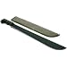 23" Black Machete Straight Heavy Blade Sword & Sheath