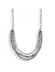 MMA Silver - 22 inch+2 inch Gunmetal Multibead Necklace