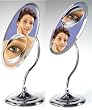Tri-Optics Oval 1X Mirror with 5X to 7X Inset and Chrome Finish