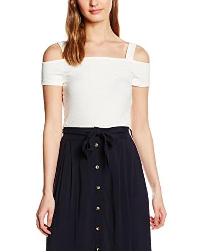New Look Damen Top Jacquard Wide Strap Cold Shoulder