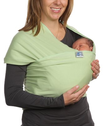 Moby Wrap Organic 100% Cotton Baby Carrier, Celery