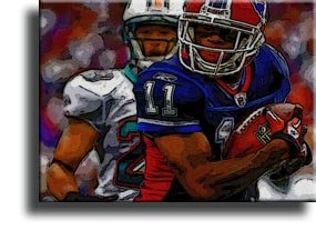 Completely Handpainted American Football Sport Painting, Custom Order FL1439, Oil on Canvas, with Option to Paint Jerry, Brett & Co. from Any Other Favorite Photograph or Picture, Unframed, Size 11