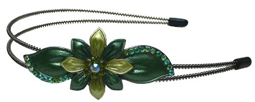 Crystal Flower Headband YY86801-6green