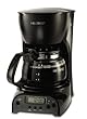 Mr. Coffee DRX5 4-Cup Programmable Coffeemaker, Black
