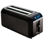 T-Fal 4-Slice Digital Toaster, black