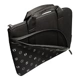 Laptop Slim Neoprene Skin Sleeve with Carrying Handle (Black) to Protect the Acer Aspire One AOD250-1151 10.1-Inch Black Netbook