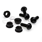 Lockhart Phillips License Plate Screw Kit - 4 Pack (BLACK)