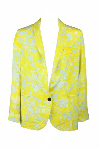 Creatures Of Comfort Womens Dree Floral Silk Blazer