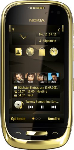 Nokia Oro Gold Dark Edition 8GB Original by Nokia 3G PENTA BAND HSDPA 850 / 900 / 1700 / 1900 / 2100
