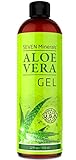 Aloe Vera GEL - 99% Organic, 12 oz  - NO XANTHAN, so it Absorbs Rapidly with No Sticky Residue - SEE RESULTS OR MONEY-BACK