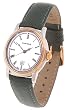 Louis Erard Women's Mini Two-tone Watch with Olive Green Leather Strap