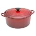 Le Creuset Enameled Cast-Iron 5-1/2-Quart Round French Oven, Red