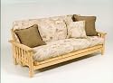 Wide Mission Futon Frame w /9inch Premium Futon Mattress - Full Size