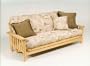 Wide Mission Futon Frame w /9inch Premium Futon Mattress - Full Size