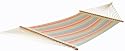 Pawleys Island Tropical Breeze Collection Large Quilted DuraCord Fabric Hammock, Caribbean Stripe