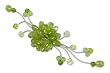 Peridot and crystal brooch, 'Lime Bouquet' 3" W
