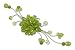 Jewelry : Peridot and crystal brooch, 'Lime Bouquet' 3" W