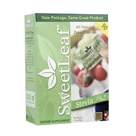 SweetLeaf Stevia Plus Natural Sweetener Crystal Packets, 50 count