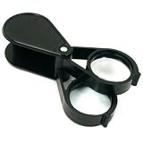 12x 24x Folding Magnifier Stamp Coin Magnifying Tool