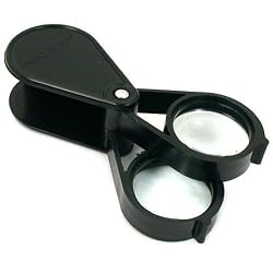 12x 24x Folding Magnifier Stamp Coin Magnifying Tool