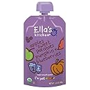 Ella's Kitchen Organic Stage 2, Apples Sweet Potatoes Pumpkin + Blueberries, 3.5 Ounce (Pack of 12) [Packaging May Vary]