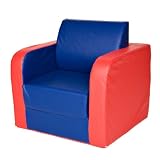 Foamnasium Juvenile Pullout Chair, Blue/Red