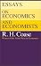 Essays on Economics and Economists by R. H. Coase ISBN 0226111032