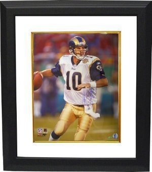 Marc Bulger Autographed/Hand Signed St. Louis Rams 16X20 Photo Custom Framed