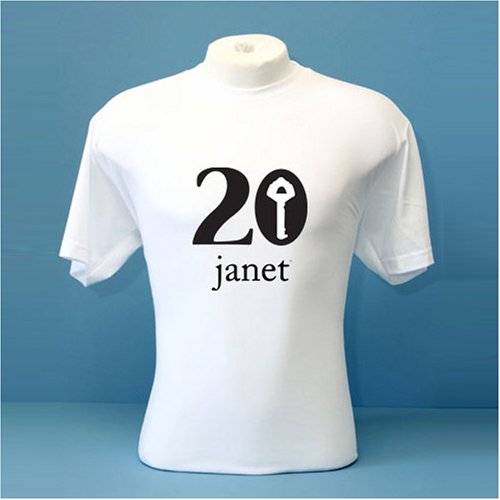Cover image : 20 Years Old Janet T-shirt in Black or White, Size S-XXL