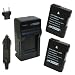 Wasabi Power Battery (2-Pack) and Charger for Nikon EN-EL14 compatible with Nikon Coolpix P7000, P7100, P7700, D3100, D3200, D5100, D5200