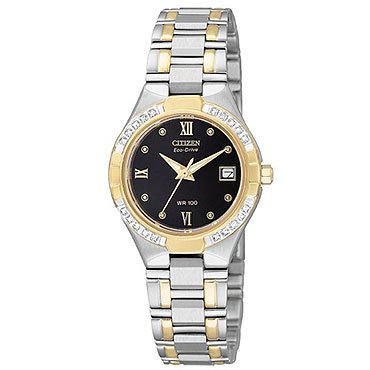 Citizens Watches:Citizen Women's EW1474-57E Eco-Drive Elektra Two-Tone Watch Images