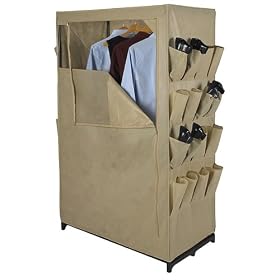 Free Standing Closet - Khaki Cover by