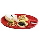 Red Cocktail Snack Plates - Set of 4 by Forum