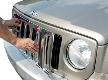 2007-2010 Jeep Patriot Chrome Grille Overlay Fits ONLY: Sport, Rocky MTN models!!