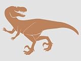 Produkt-Bild: Wandbild Wandsticker Dinosaurier Velociraptor Motiv 1 15cm-gelb21