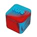 1 Blue and Red Non-stick Shatter Concentrate Silicone Cure Cubes Jar Container