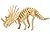 LightningStore Wooden Dinosaur Pteranodon Tyrannosaurus Rex Triceratops Velociraptor 3D Jigsaw Puzzle for Kids and Children - Educational Toy to Maximize Learning - Excellent Gift Idea