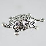 Sterling Silver Turtle Charm or Pendant, #2611