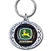 John Deere Pewter Keychain