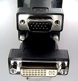Adapter VGA zu DVI analog VGA DVI-I Dual Link Adapter VGA Stecker - DVI Buchse 24 + 5 Kupplung