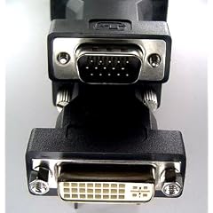 Adapter VGA zu DVI analog VGA DVI-I Dual Link Adapter VGA Stecker - DVI Buchse 24 + 5 Kupplung