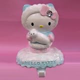Kurt Adler HK7901 Hello Kitty Pink Plush Head Stocking, 22-Inch