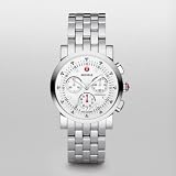 MICHELE Sport Sail White Dial Stainless Steel Bracelet