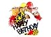 Happy Birthday - 3-D Gift Basket - Gourmet Popcorn Creation by America's Favorite Gourmet Popcorn Company - Cornzapoppin