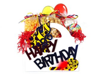 Happy Birthday - 3-D Gift Basket - Gourmet Popcorn Creation by America